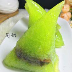 红豆绿水晶粽子